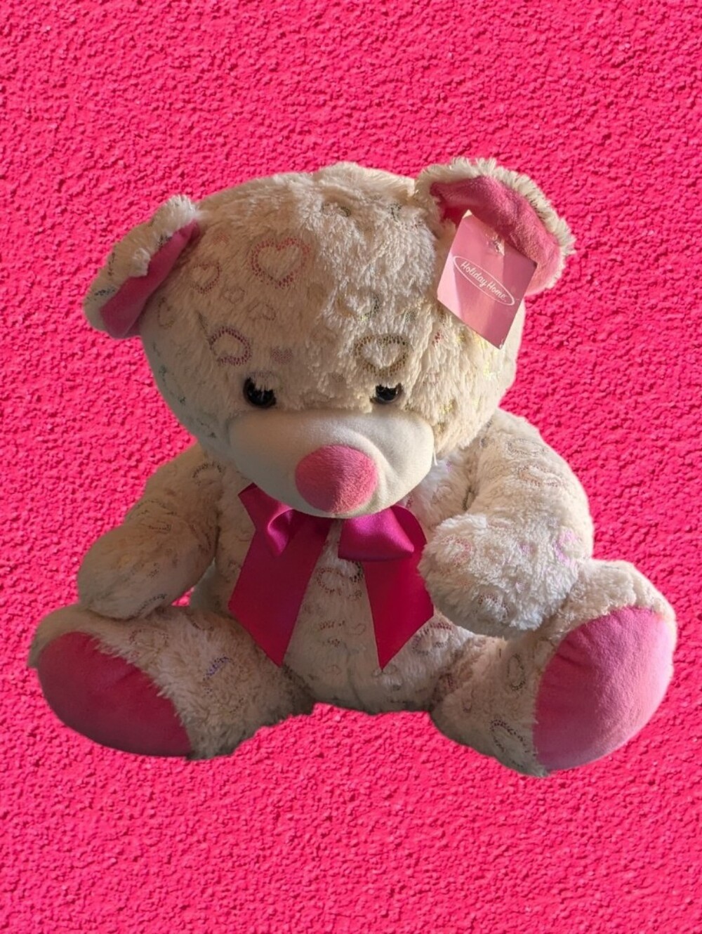 Home Holiday 17"  Plush Teddy Bear